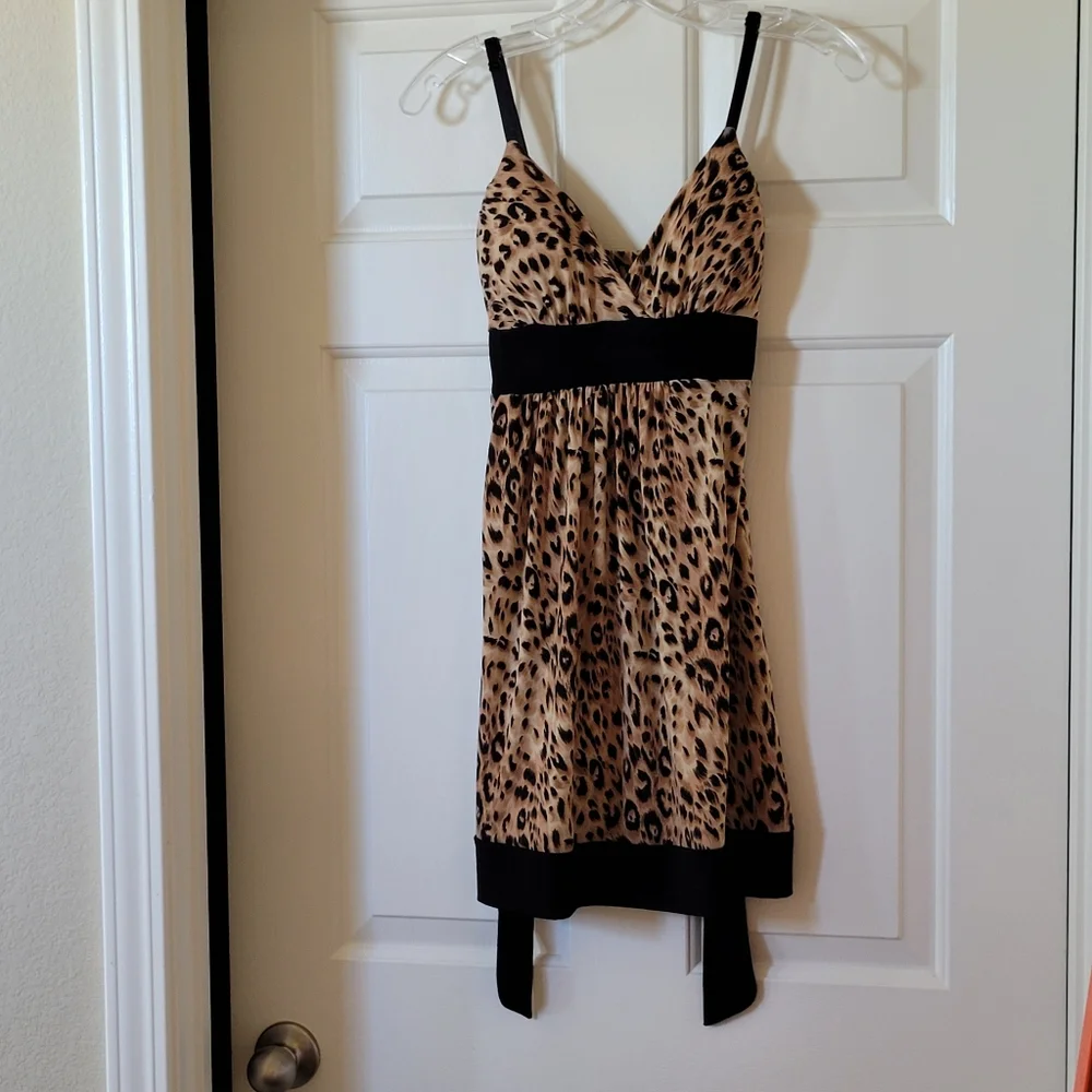 Leopard Print Mini Dress - Picture 1 of 4